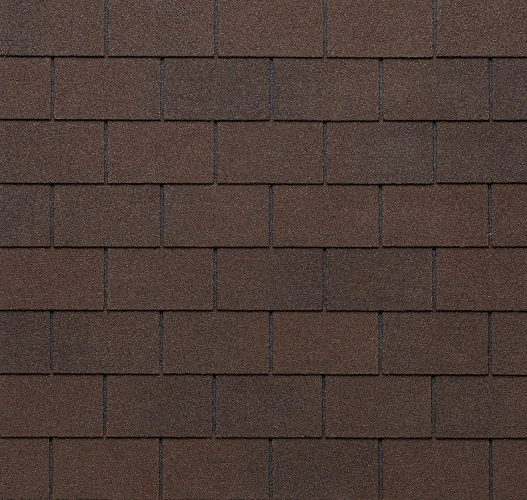 Telha Shingle Premium Rectangular — cor 521 Dark Brown